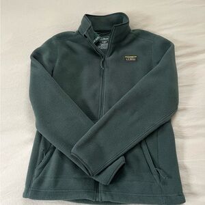 L.L. Bean Dark Green Fleece Jacket